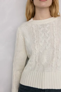 Pedro del Hierro Jersey de ochos tachas brillo Crudo Discount