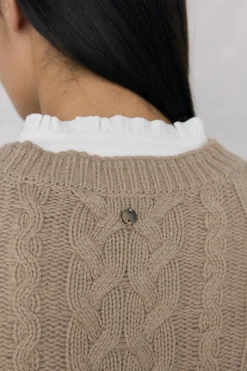 Pedro del Hierro Jersey de ochos tachas brillo Verde Online