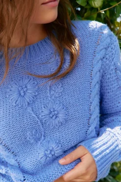 Jaase Jersey de punto Azul oscuro Sale