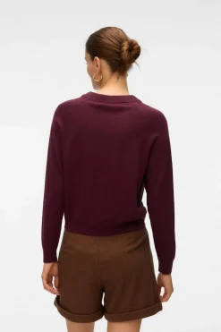 Vero Moda Jersey de punto botones dorados Morado New