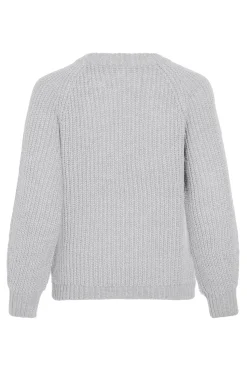 Vila Jersey de punto con lana Gris