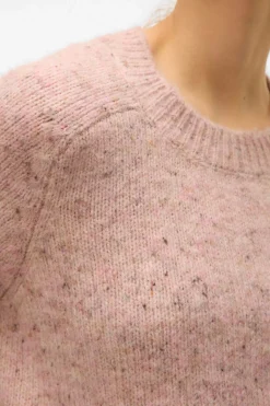 Vero Moda Jersey de punto con lana y estilo ancho Rosa New