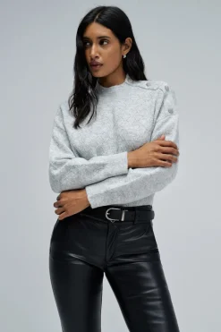 Salsa Jeans Jersey de punto con lúrex Gris