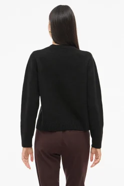 Vila Jersey de punto con tachas Negro Clearance