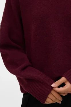 Vero Moda Jersey de punto cuello redondo Morado Clearance