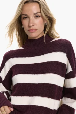 Vero Moda Jersey de punto cuello subido Morado Online