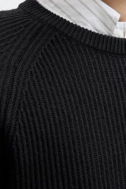 Jack & Jones Jersey de punto estructurado negro Outlet