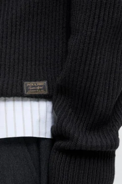Jack & Jones Jersey de punto estructurado negro Outlet