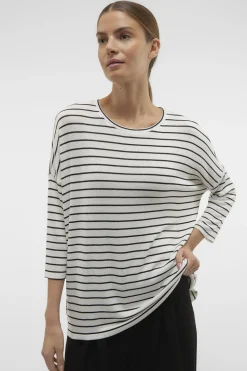 Vero Moda Jersey de punto manga 3/4 Blanco New