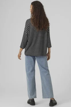 Vero Moda Jersey de punto manga 3/4 Negro