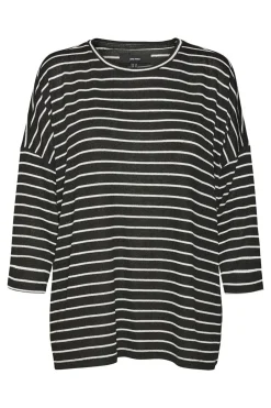 Vero Moda Jersey de punto manga 3/4 Negro