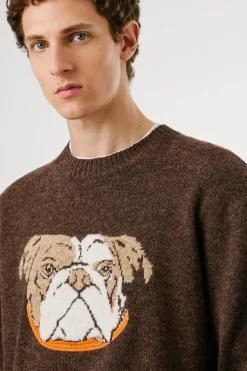 Pepe Jeans Jersey de punto Phelan marr&oacute;n Outlet