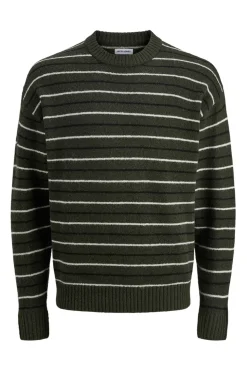 Jack & Jones Jersey de punto rayas verde Outlet