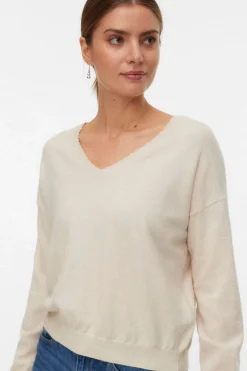 Vero Moda Jersey de punto reversible Beige Best