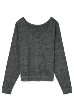 Vero Moda Jersey de punto reversible Gris oscuro Clearance