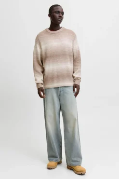 Jack & Jones Jersey degradado de punto marr&oacute;n Hot