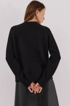 Cortefiel Jersey delantero lentejuelas. Negro Clearance