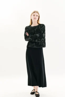 Caroll Jersey detalles Verde oscuro Hot