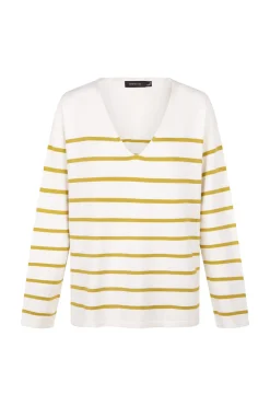 Cortefiel Jersey escote pico Estampado amarillo Outlet