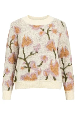 Object Jersey estampado flores Estampado beige Outlet