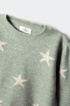 Springfield Kids Jersey estrellas niña verde Online