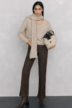 Pedro del Hierro Jersey fantasía bufanda Crudo Best