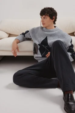 Springfield Jersey fantasía rombos azul Hot