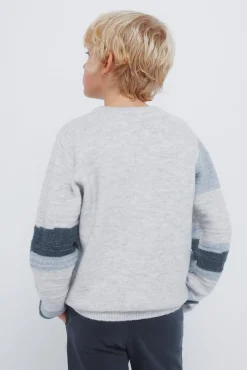 Springfield Kids Jersey figuras geometricas para niño azul