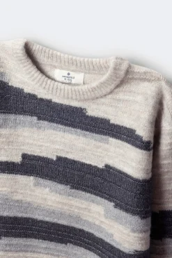 Springfield Kids Jersey figuras geometricas para niño azul