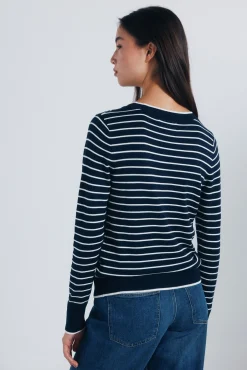 Springfield Jersey fino botones puños azul Online