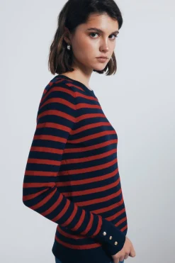 Springfield Jersey fino botones puños rojo