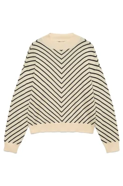 Vero Moda Jersey fino de manga larga Beige Clearance