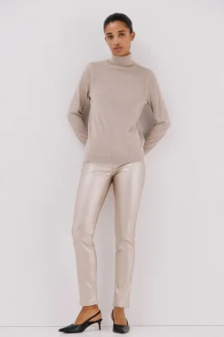 Cortefiel Jersey fino lurex Beige Online