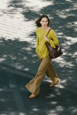 Cortefiel Jersey fino volantes. Verde Sale