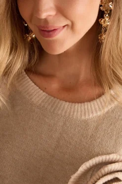 Polín Et Moi Jersey flor Vero Beige Sale