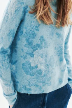 Caroll Jersey flores Azul