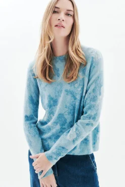 Caroll Jersey flores Azul