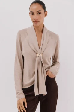 Cortefiel Jersey foulard aro Beige Discount