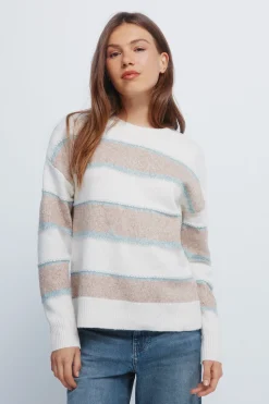 Springfield Jersey franjas relieve multi color nude Clearance