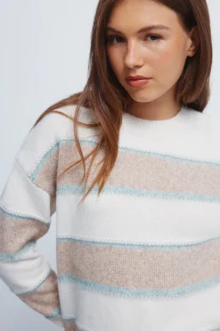 Springfield Jersey franjas relieve multi color nude Clearance