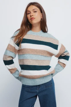 Springfield Jersey franjas relieve multi color verde Clearance