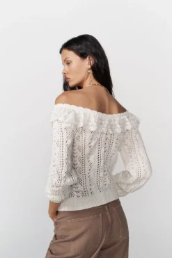 High Spirits Jersey Frillie blanco Clearance