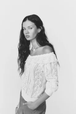 High Spirits Jersey Frillie blanco Clearance