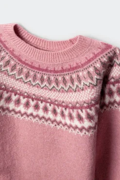 Springfield Kids Jersey greca niña rosa