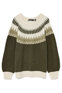 Vero Moda Curve Jersey greca talla grande Verde Online