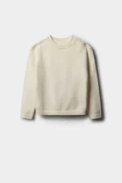 Springfield Kids Jersey hombros descubiertos niña marfil Sale