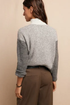 Slowlove Jersey intarsia Estampado gris Best