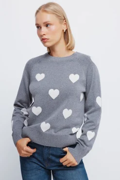 Springfield Jersey intarsia corazones gris New
