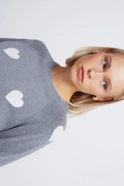 Springfield Jersey intarsia corazones gris New