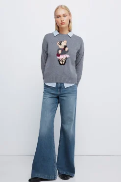 Springfield Jersey intarsia oso gris Clearance